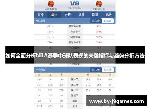 如何全面分析NBA赛季中球队表现的关键指标与趋势分析方法